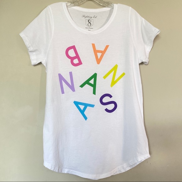 Fighting Eel Tops - Fighting Eel Hawaii Rainbow Bananas White T-Shirt